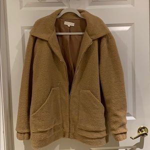 Tan MESHKI Teddy Coat